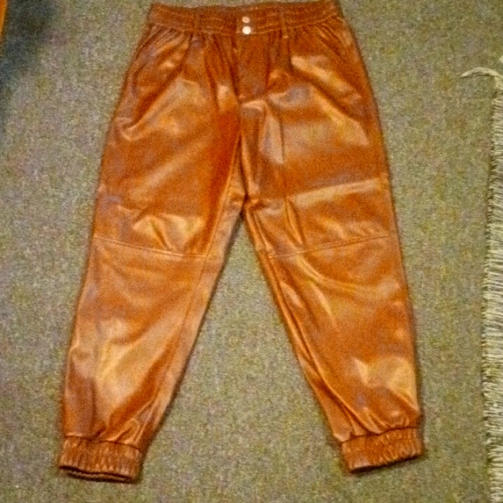 Faux Leather Pants (Junior Sz. 11) Fits Women M/L